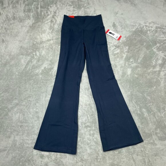 Jockey Womens Studio Flare Pants M Neo Navy High-Waist NWT 6229 - Picture 1 of 10